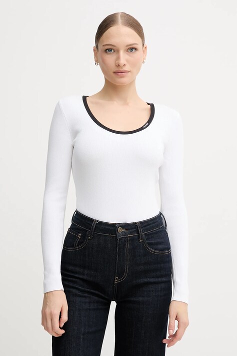 Calvin Klein Jeans sweter damski kolor biały LV044D360G