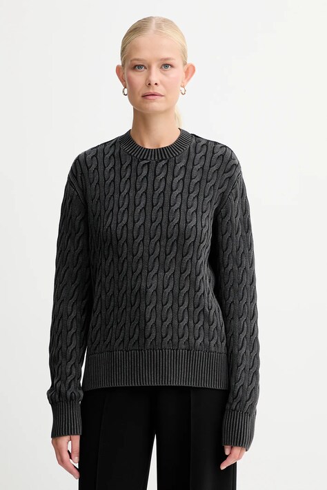 Levi's sweter bawełniany damski kolor czarny 0037S
