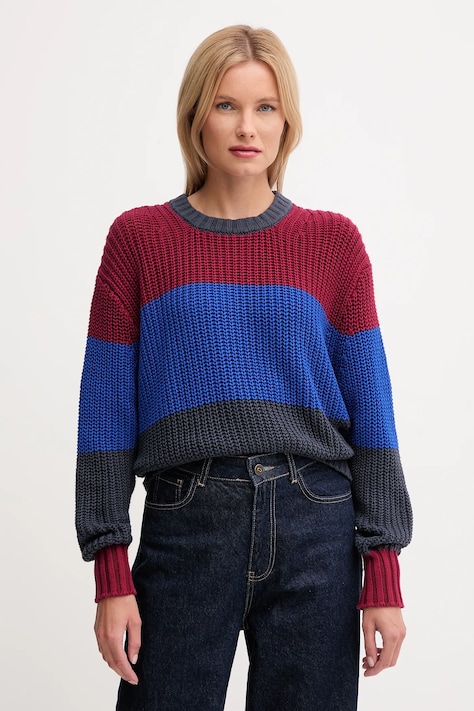 Pamučni pulover Calvin Klein Jeans boja: tamno plava, LV047D302G