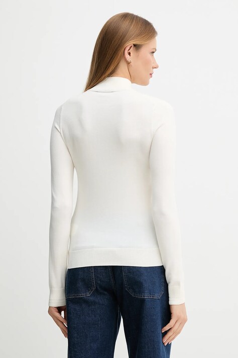 Tommy Hilfiger sweter damski kolor beżowy lekki WW0WW47462