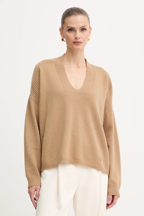 Liu Jo maglione in lana donna colore verde MF5060 MS009