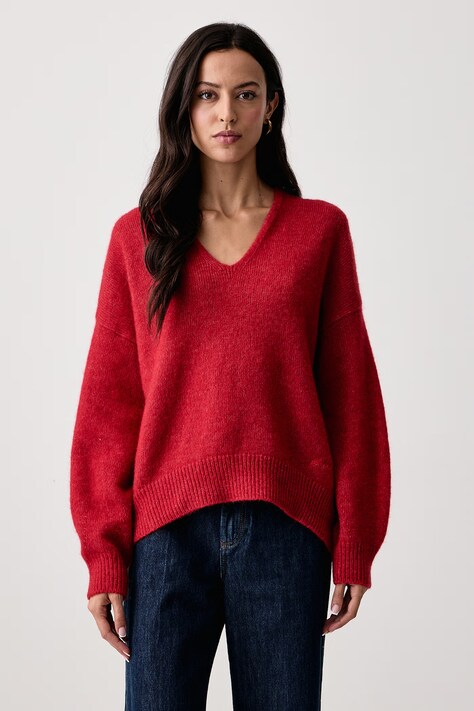 BOSS Orange Maglione da donna con lana C Fondyssa rosso 50550464