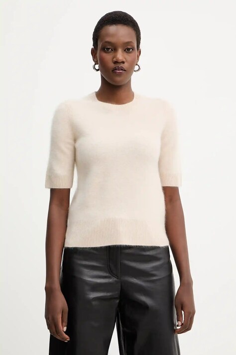 Μάλλινο πουλόβερ Marella χρώμα: μπεζ, 2523366075200