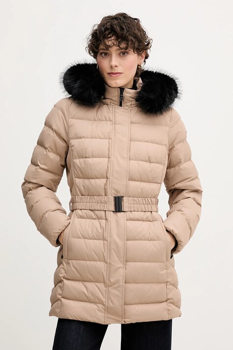 Tommy Hilfiger sweter wełniany damski kolor szary lekki z golfem WW0WW46791
