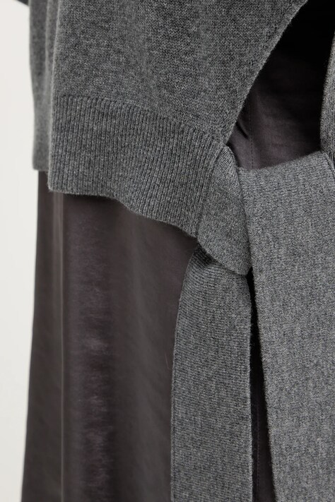 Сукня і светр BOSS Flalina — AW25-SWD0ZW, сірий — фото 6