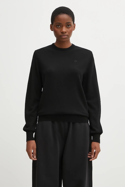 Vlněný svetr Coperni Classic dámský, černá barva, COPML161Y3018MEN