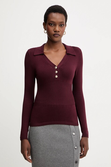 Morgan pulover culoarea bordo, light, MBANOU