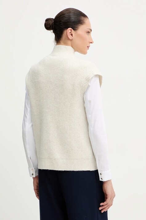 Жилетка з домішкою вовни Morgan — AW25-SWD14B, бежевий — фото 3