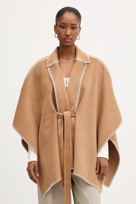 Morgan poncho culoarea maro, light, 5BELCO