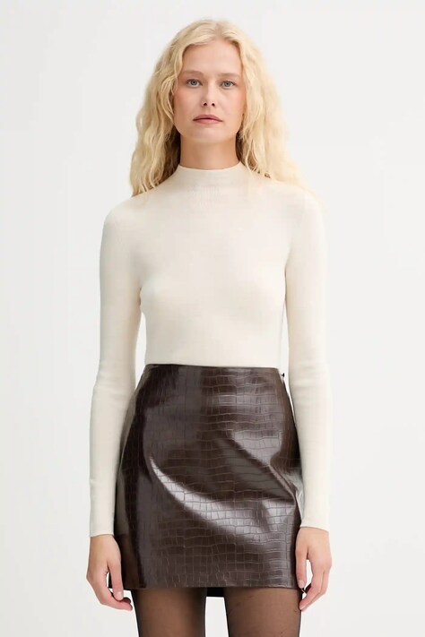 ISABELLE BLANCHE pulover de lână culoarea bej, light, IS25FW-M188-F001