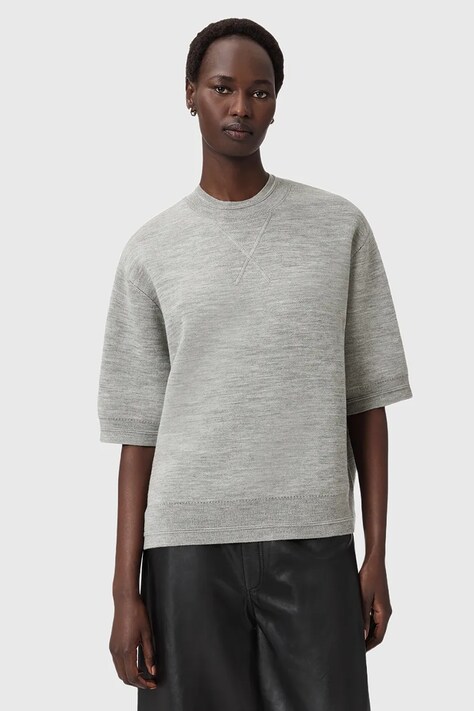 AllSaints sweter NIKA damski kolor szary W011KD
