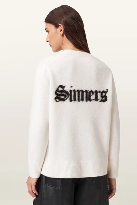 AllSaints sweter z dodatkiem wełny SAINTS damski kolor czarny W100KD