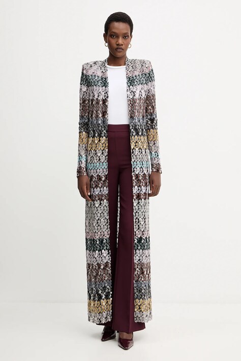 Missoni kardigan damski kolor czarny lekki