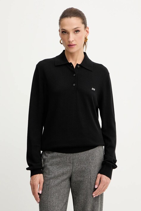 Miss Sixty sweter wełniany damski kolor czarny lekki 6S1RJ37300