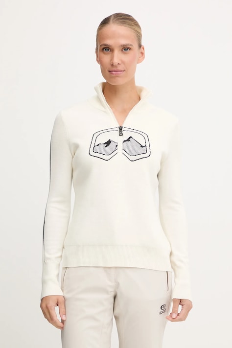 BOGNER Fire+Ice pulover din amestec de lână AZRA culoarea bej, light, cu turtleneck, 84538499