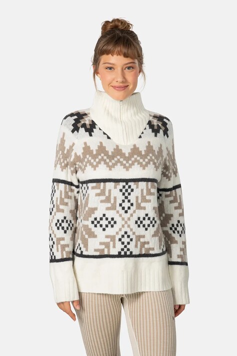 Kari Traa sweter AMELIA damski kolor beżowy ciepły 623605