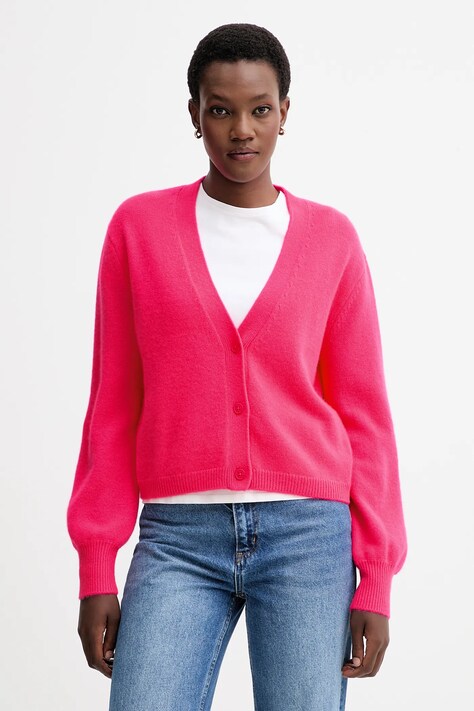FROM FUTURE cardigan din cașmir culoarea roz, light, WPC01617