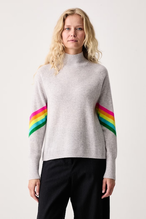 From Future Sweter damski kaszmirowy szary WPM00499