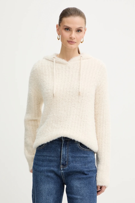 Morgan sweter damski kolor beżowy MCOCO