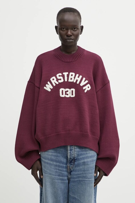 Светр WRSTBHVR Luna колір фіолетовий теплий U7025SB.3096