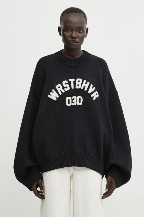 WRSTBHVR sweter Luna damski kolor czarny ciepły U7025SB.3096