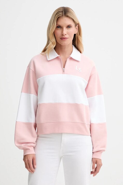 Levi's bluza bawełniana damska kolor różowy wzorzysta 003QM