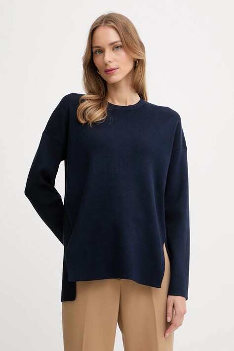United Colors of Benetton sweter damski kolor granatowy 17Q3D10F9