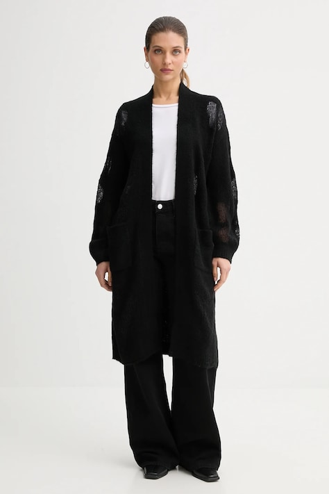 Svetr s příměsí vlny United Colors of Benetton černá barva, 18L4EN00J