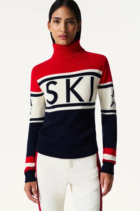 Perfect Moment Sweter damski wełniany Schild multicolor W3000075.2330
