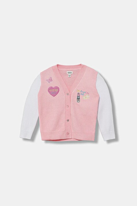 Guess cardigan copii culoarea roz, A5YR00 Z3GS0