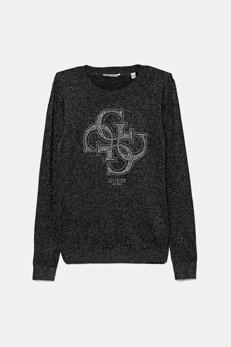 Guess sweter dziecięcy kolor czarny lekki J5YR01 Z3FP0