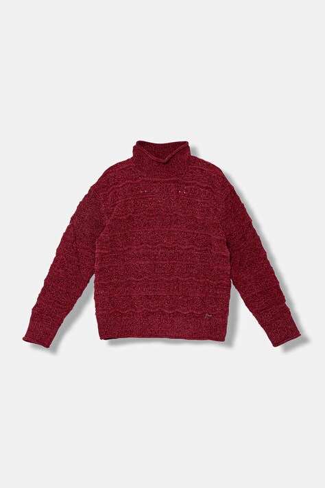 Guess sweter kolor bordowy ciepły J5YR09 Z3OC0