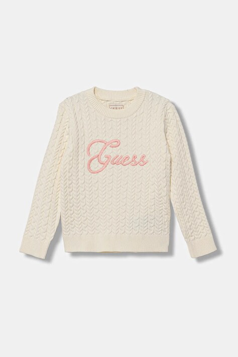 Guess sweter dziecięcy kolor beżowy lekki K5YR04 Z3OI0