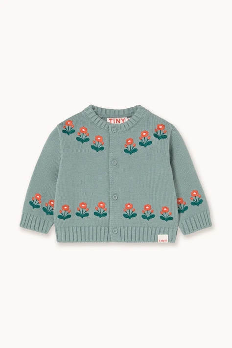 Tinycottons cardigan bebe FLOWERS BABY CARDIGAN AW25-103