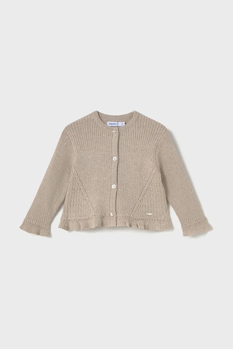 Mayoral cardigan bebe culoarea maro, light, 2358