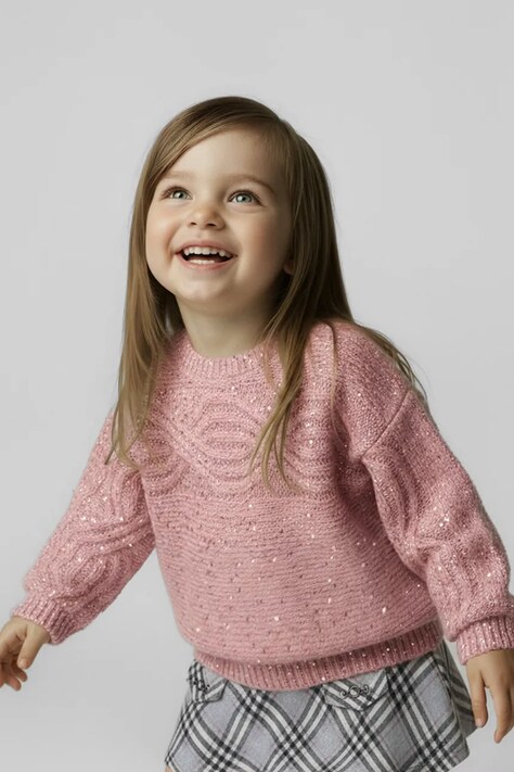 Detský sveter Mayoral ružová farba, 4306