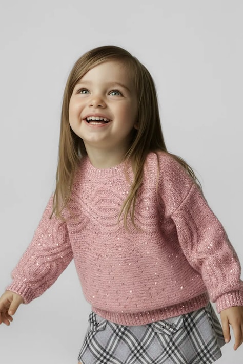 Detský sveter Mayoral ružová farba, 4306