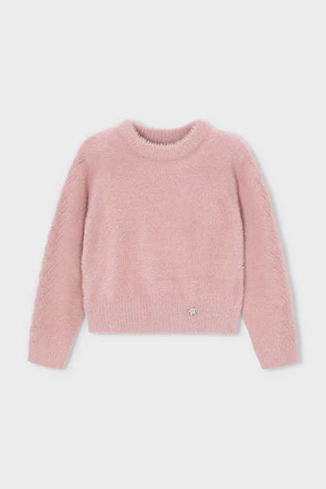 Mayoral sweter dziecięcy kolor różowy 4307