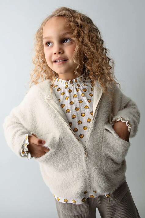 Mayoral cardigan copii culoarea bej, light, 4316