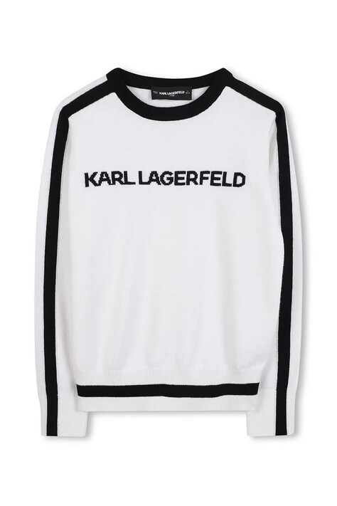 Дитячий светр з домішкою кашеміру Karl Lagerfeld — AW25-SWG03U, білий — фото 2