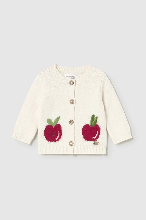 Mayoral Newborn cardigan bebe culoarea bej, light, 2332