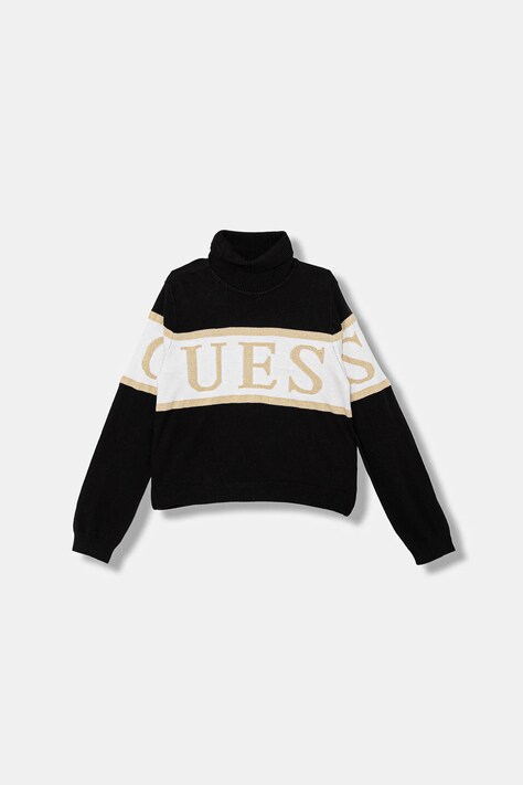 Guess sweter dziecięcy kolor czarny lekki J5BR04 Z3IF0
