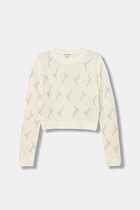 Guess sweter z wełną dziecięcy kolor beżowy lekki J5BR28 Z0870