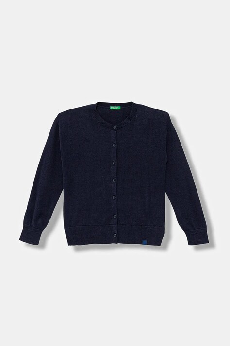 Dětský kardigan United Colors of Benetton tmavomodrá barva, 19DKC500Y