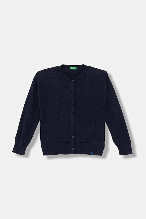United Colors of Benetton kardigan dziecięcy kolor granatowy lekki 19DKC500Y