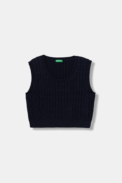 Παιδικό γιλέκο United Colors of Benetton χρώμα: ναυτικό μπλε, 1D32C108Y