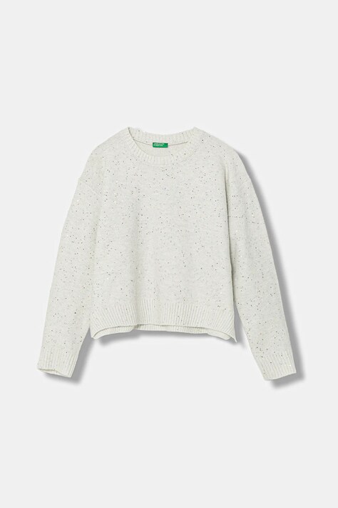 Детски пуловер с вълна United Colors of Benetton в бежово 1VPUC108V