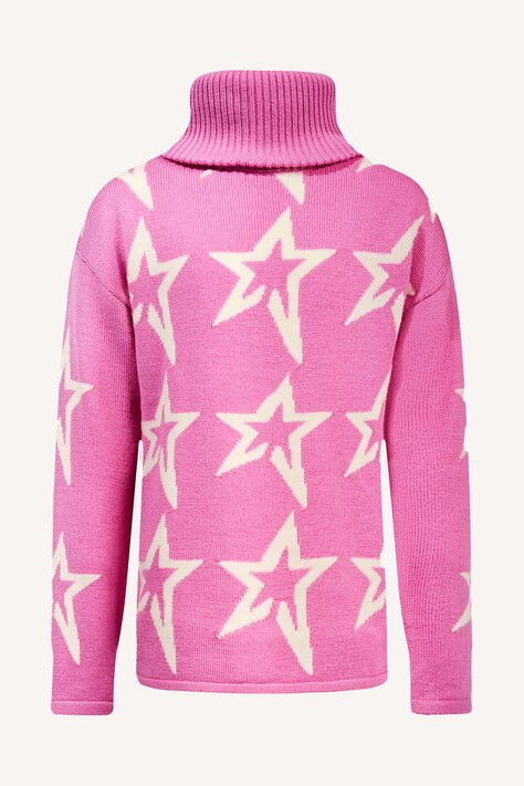 Perfect Moment Sweter dziecięcy wełniany star dust sweater różowy K6000042