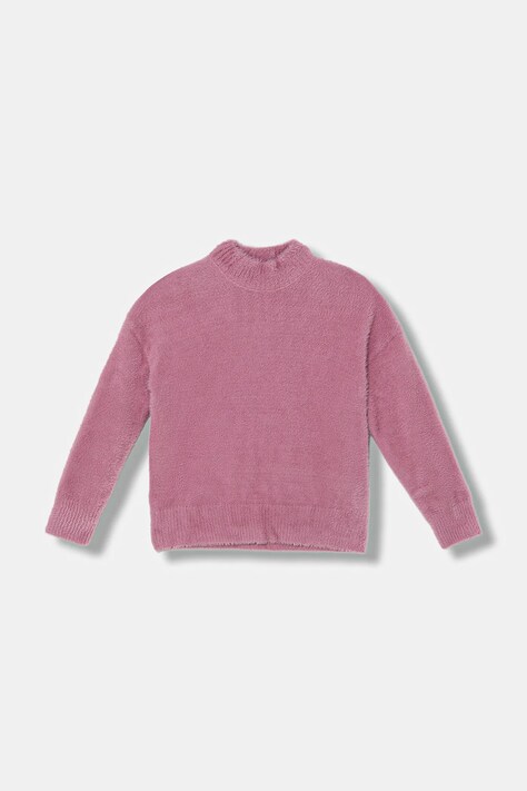 United Colors of Benetton sweter dziecięcy kolor różowy lekki 19BAC200I
