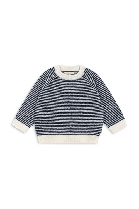 Otroški pulover Konges Sløjd BERLE KNIT SWEATER mornarsko modra barva, KS103718